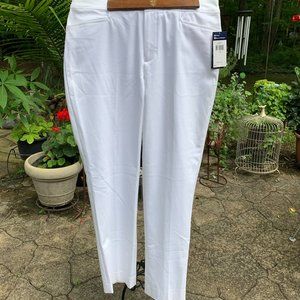 Chaps White 4-Pocket Slimming Fit Pants - Size 12 - NWT